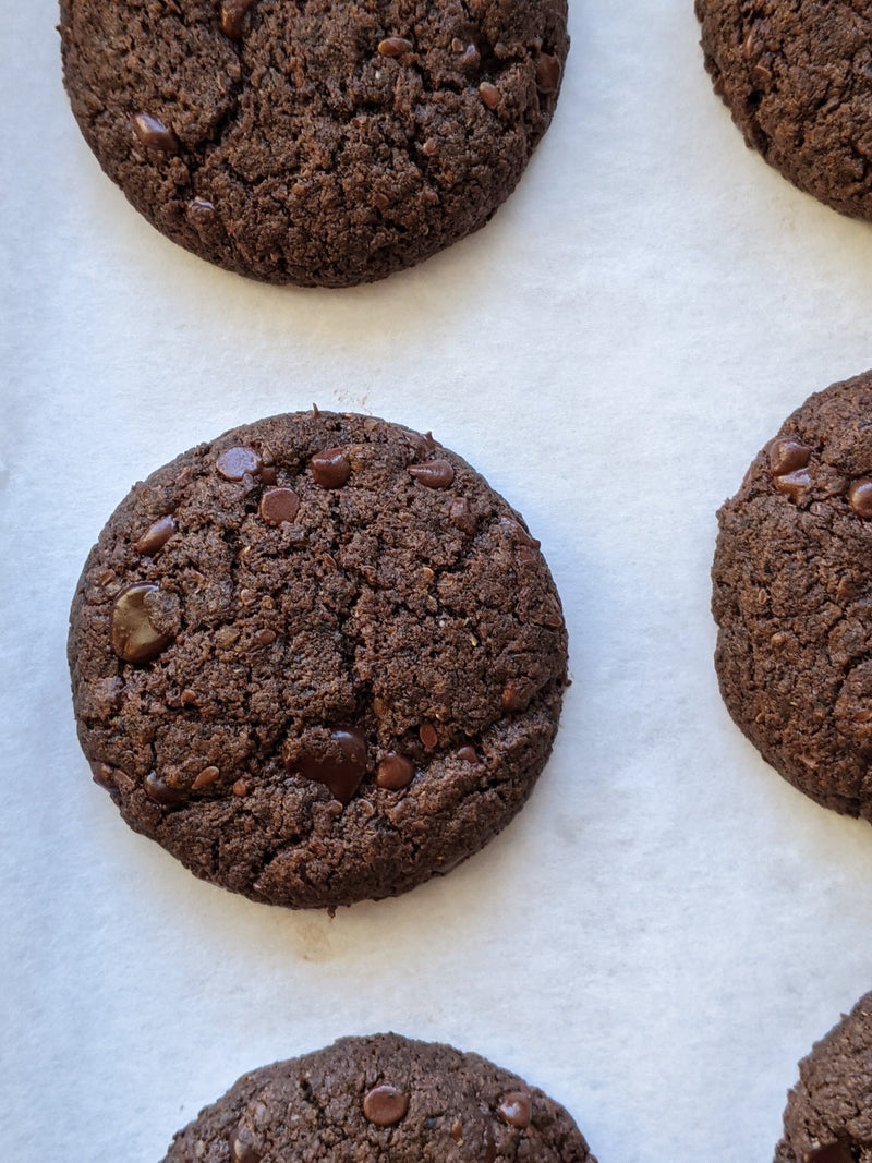 Vegan Buckwheat Chocolate Chip Cookies from Petal and Moon Pastry