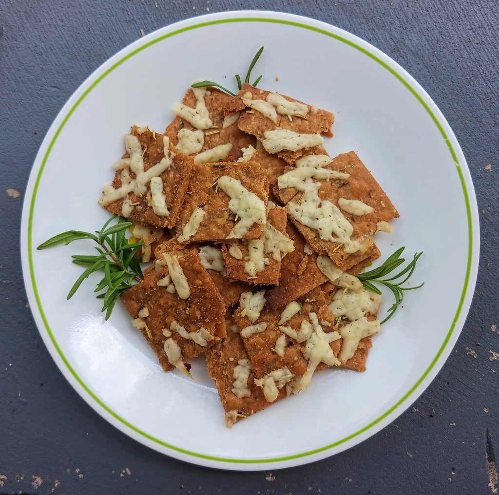 Herby Sourdough Discard Crackers – Janie's Mill