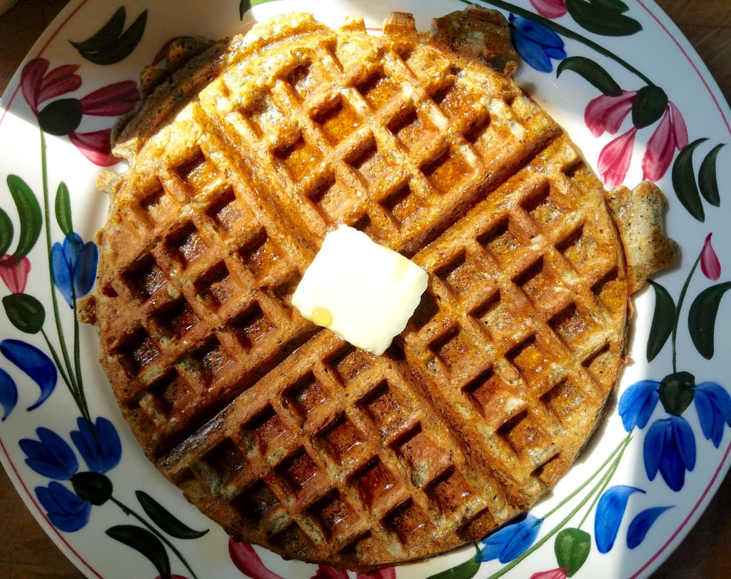 Hearty Three-Grain Waffles or Pancakes – Janie's Mill