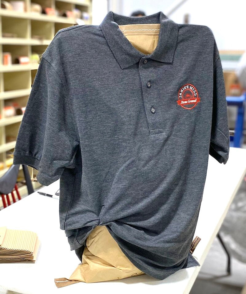 Janie's Polo Shirt (Gray/Red)
