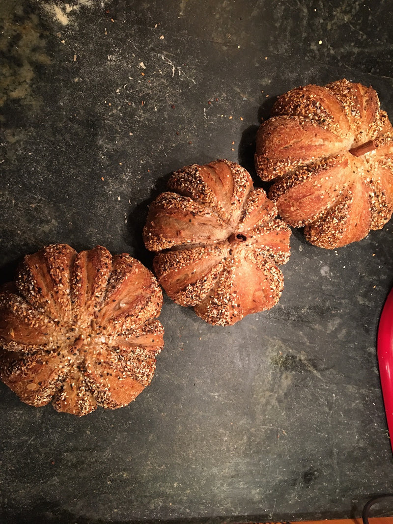 Pumpkin-shaped Sourdough Loaf