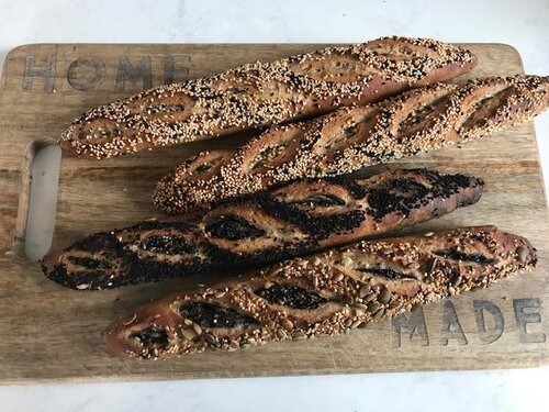 Seeded Baguettes by Heidi Hedeker