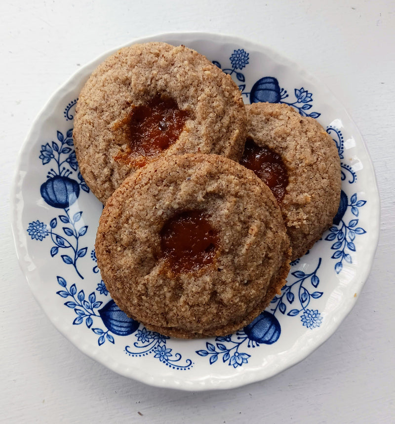 Pecan Thumbprint Cookies