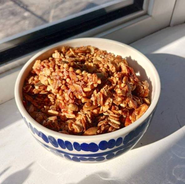 Buckwheat and Flaked Grains Granola