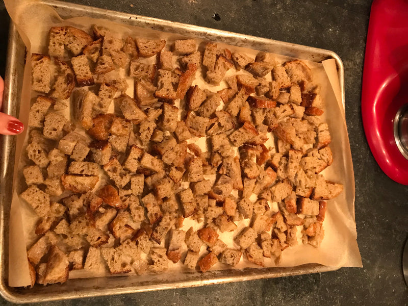 Homemade Sourdough Croutons