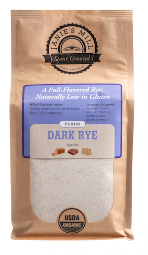 Janie's Mill organic stone ground dark rye flour