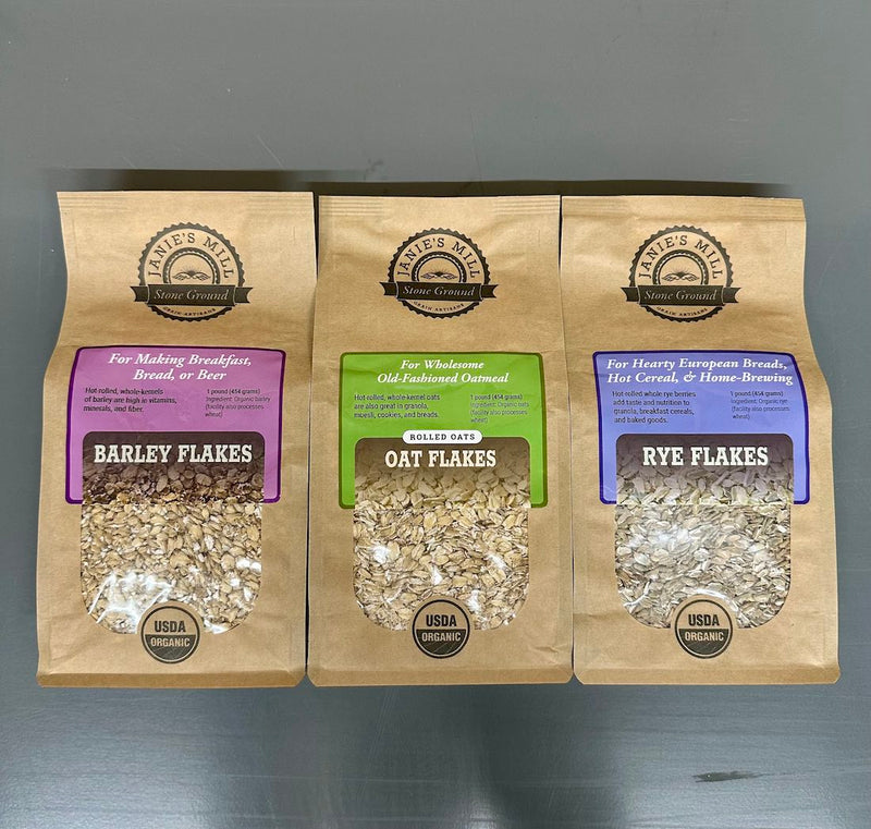 Flaked Grains Flaked Grains Sampler – Janie's Mill