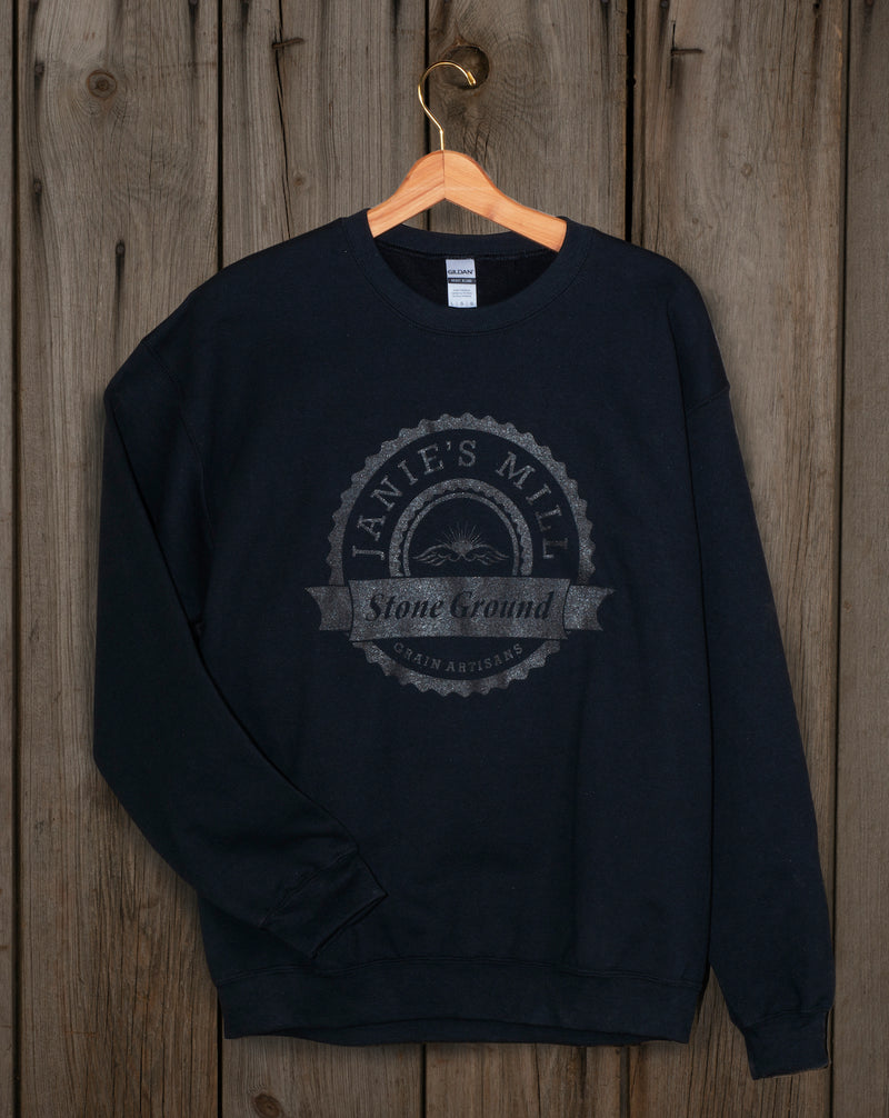 Janie's Black Crewneck Sweatshirt