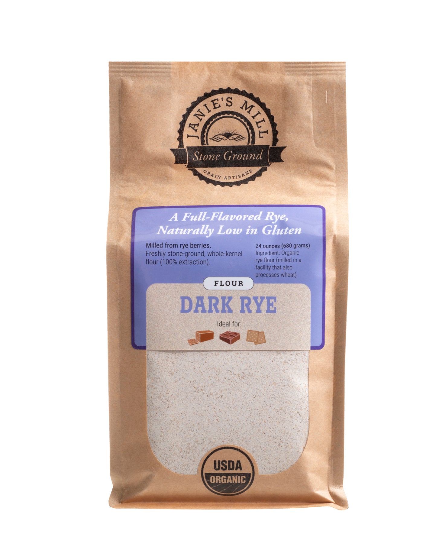 Miell Rye Organic Dark Rye Flour – Janie's Mill