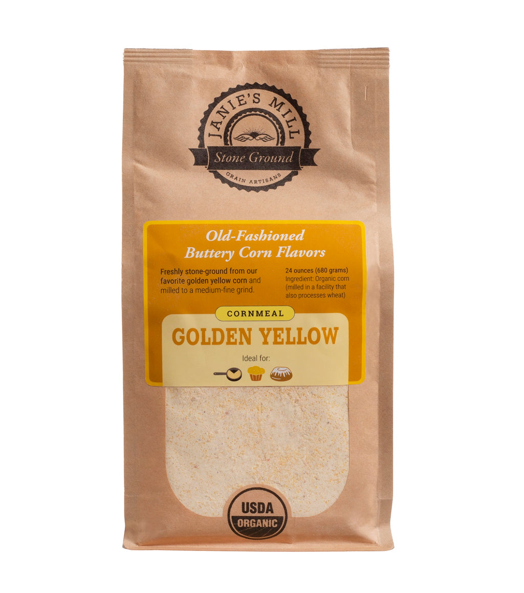 Organic Golden Yellow Cornmeal – Janie's Mill